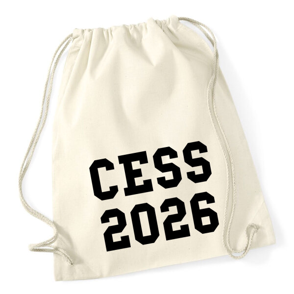 Turnbeutel CESS 2026 Abschluss Belgien (frz.) 12 Liter