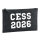Kulturbeutel CESS 2026 Abschluss Belgien (frz.) 1 Liter Filz Charcoal Kosmetiktasche