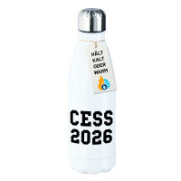 Edelstahl-Trinkflasche CESS 2026 Abschluss Belgien (frz.)...