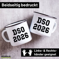 Emaille Tasse DSO 2026 Abschluss Belgien (ndl.) 300ml...