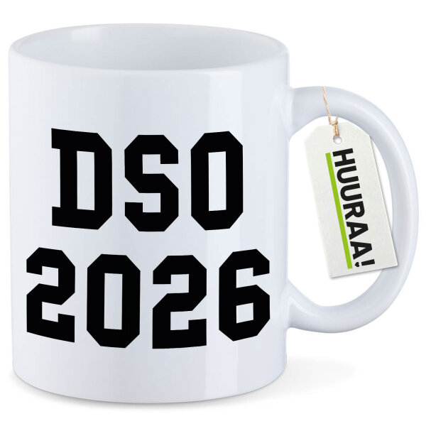 Kaffeetasse DSO 2026 Abschluss Belgien (ndl.) 330ml