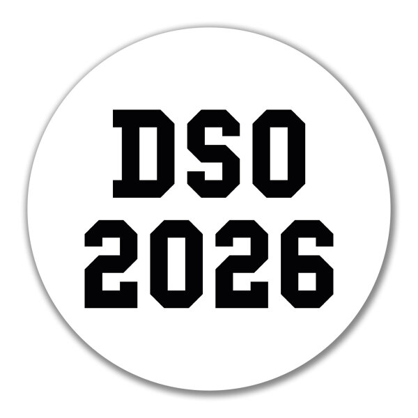 Aufkleber DSO 2026 Abschluss Belgien (ndl.) 10cm Sticker
