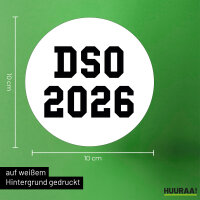 Aufkleber DSO 2026 Abschluss Belgien (ndl.) 10cm Sticker