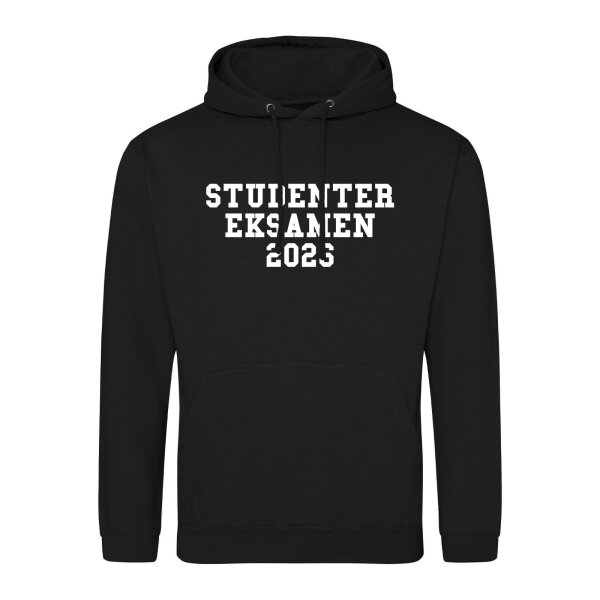 Unisex Hoodie Studentereksamen 2026 Abschluss Dänemark Größe S-3XL