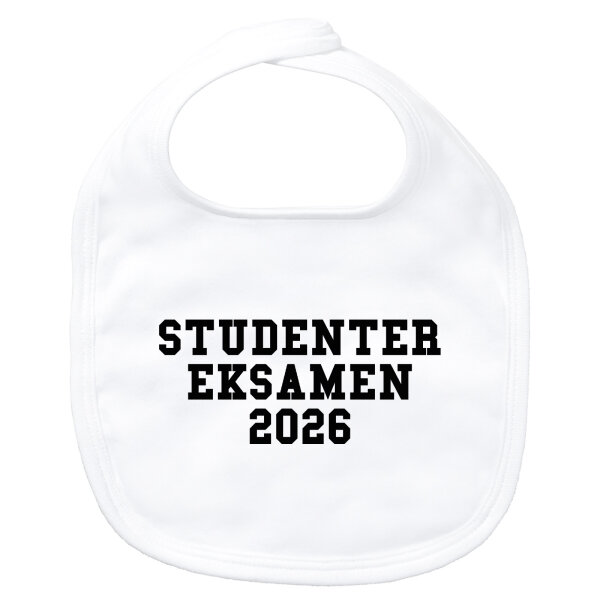 Baby Lätzchen Studentereksamen 2026 Abschluss Dänemark Klettverschluss