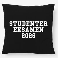 Kissen Studentereksamen 2026 Abschluss Dänemark 40x40cm