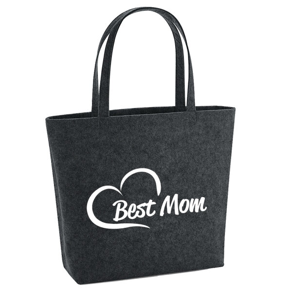Filzshopper Best Mom Heart 22 Liter Filztasche