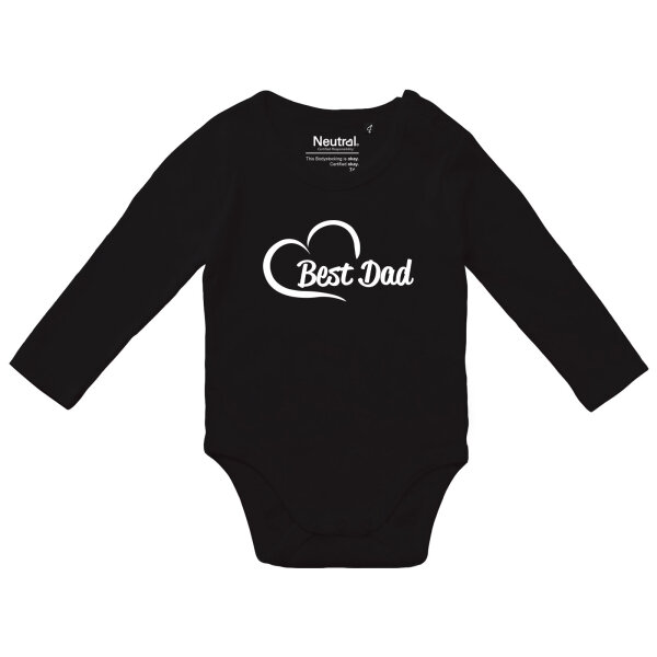 Baby Body Best Dad Heart Größe 62-80