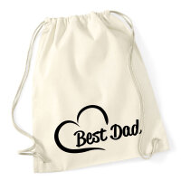 Turnbeutel Best Dad Heart 12 Liter