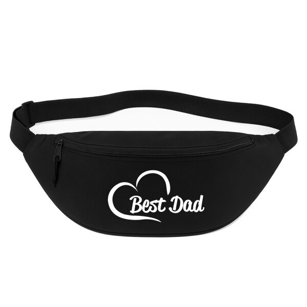 Bauchtasche Best Dad Heart 2,5 Liter Black Crossbody Bag