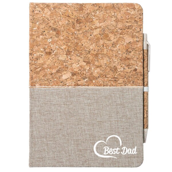 Notizbuch A5 Best Dad Heart 80 Blatt inkl. Kugelschreiber