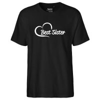 Herren T-Shirt Best Sister Heart Größe S-3XL