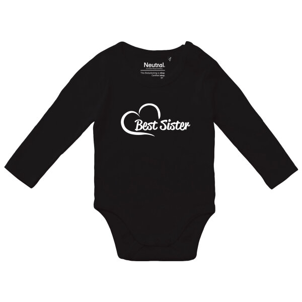 Baby Body Best Sister Heart Größe 62-80