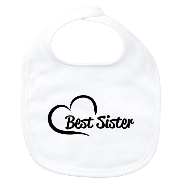 Baby Lätzchen Best Sister Heart