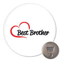 Magnet Best Brother Heart 59mm Kühlschrankmagnet...