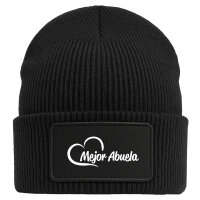 Beanie Mejor Abuela Corazón Black Mütze