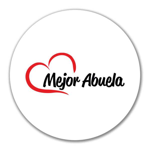 Aufkleber Mejor Abuela Corazón 10cm Sticker