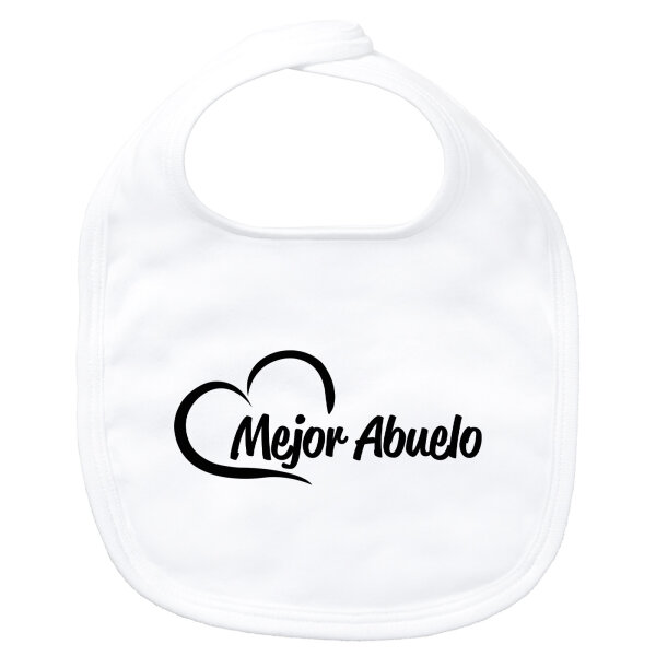 Baby Lätzchen Mejor Abuelo Corazón Klettverschluss