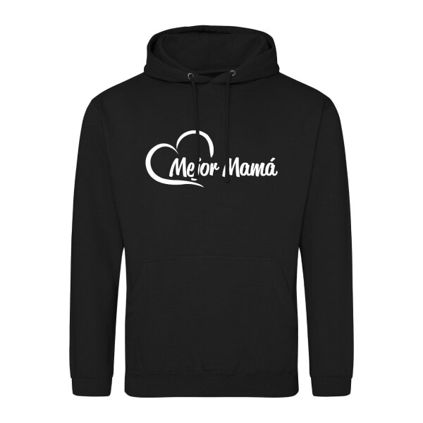 Unisex Hoodie Mejor Mamá Corazón Größe S-3XL
