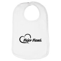 Lätzchen Mejor Mamá Corazón, doppellagig