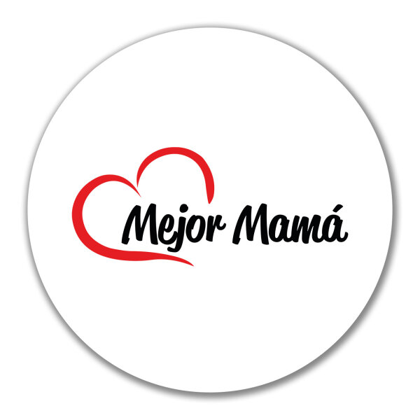 Aufkleber Mejor Mamá Corazón 10cm Sticker