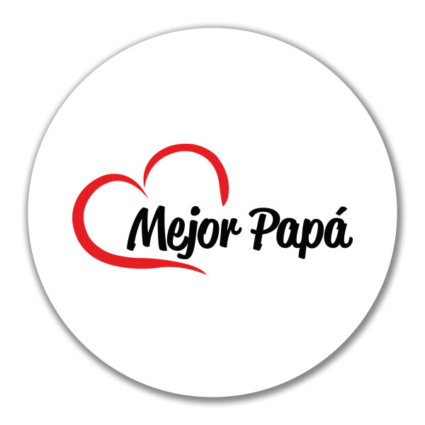 Aufkleber Mejor Papá Corazón 10cm Sticker