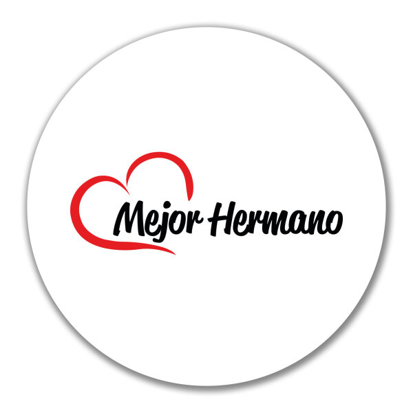 Aufkleber Mejor Hermano Corazón 10cm Sticker