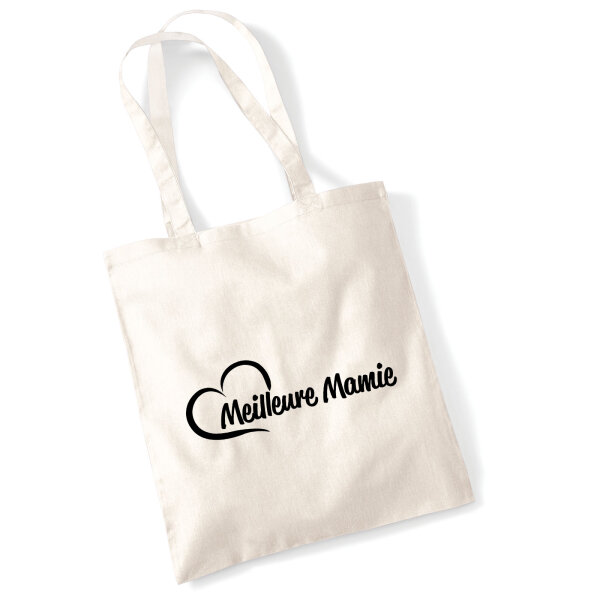 Jutebeutel Meilleure Mamie Cœur 10 Liter