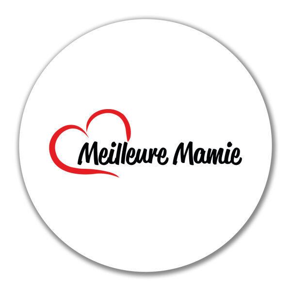 Aufkleber Meilleure Mamie Cœur 10cm Sticker