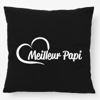 Kissen Meilleur Papi Cœur 40x40cm