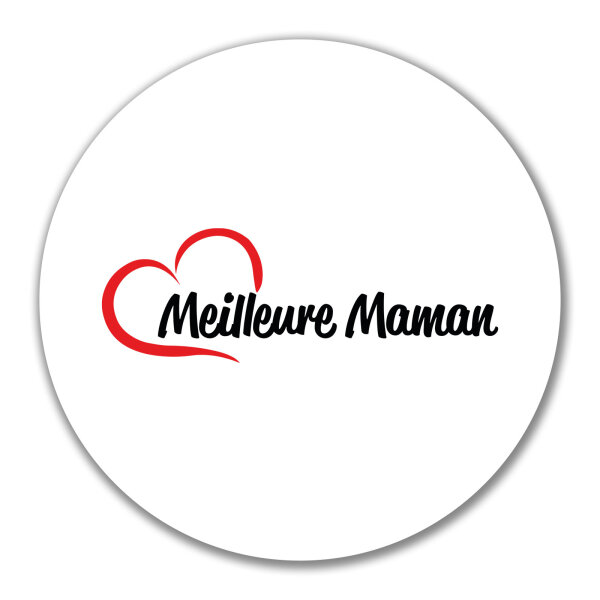 Aufkleber Meilleure Maman Cœur 10cm Sticker