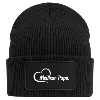 Beanie Meilleur Papa Cœur Black Mütze