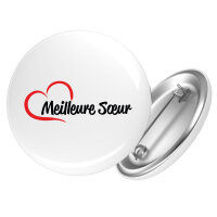Button Meilleure Sœur Cœur