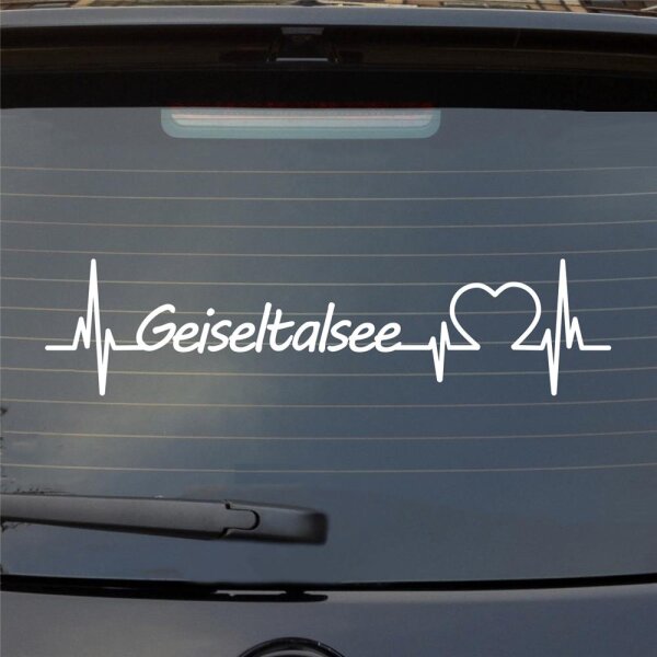 Geiseltalsee Herzschlag Puls See Sea Liebe Auto Aufkleber Sticker Heckscheibenaufkleber