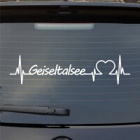 Geiseltalsee Herzschlag Puls See Sea Liebe Auto Aufkleber...