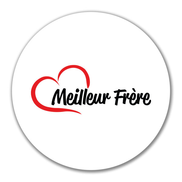 Aufkleber Meilleur Frère Cœur 10cm Sticker