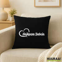 Kissen Najlepsza Babcia Serce 40x40cm