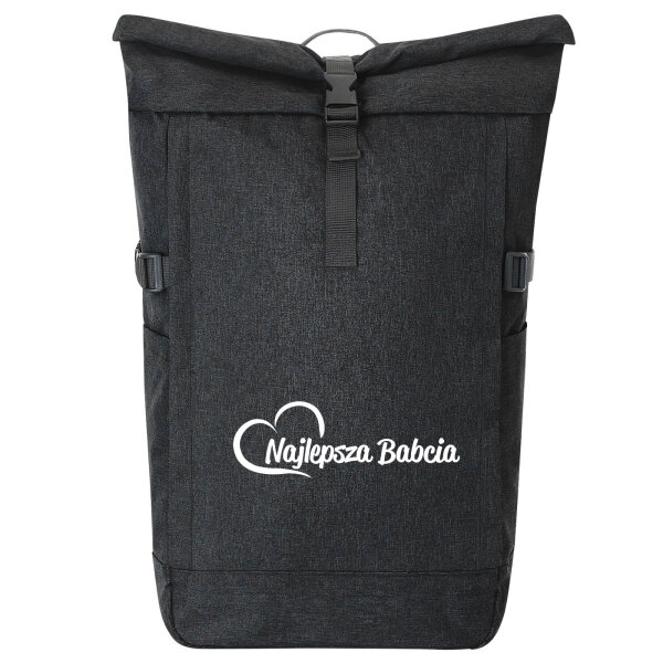 Kurierrucksack Najlepsza Babcia Serce 30-44 Liter Black Melange