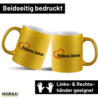 Glitzertasse Najlepsza Babcia Serce 330ml