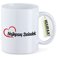 Kaffeetasse Najlepszy Dziadek Serce 330ml