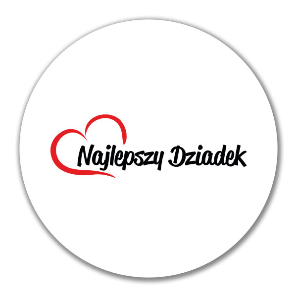 Aufkleber Najlepszy Dziadek Serce 10cm Sticker