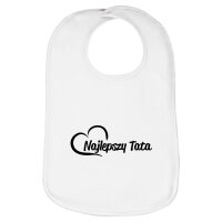 Lätzchen Najlepszy Tata Serce, doppellagig