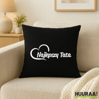 Kissen Najlepszy Tata Serce 40x40cm