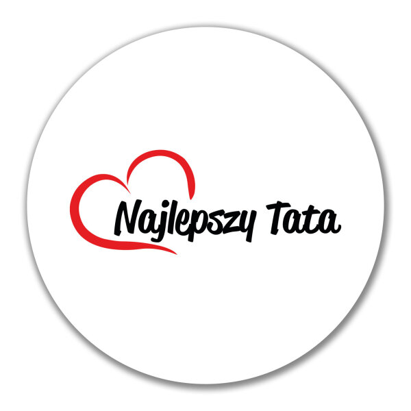 Aufkleber Najlepszy Tata Serce 10cm Sticker