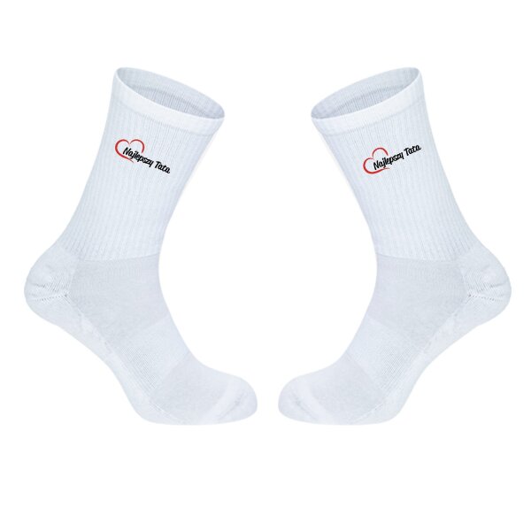 Unisex Socken Najlepszy Tata Serce Baumwolle
