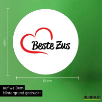 Aufkleber Beste Zus Hart 10cm Sticker