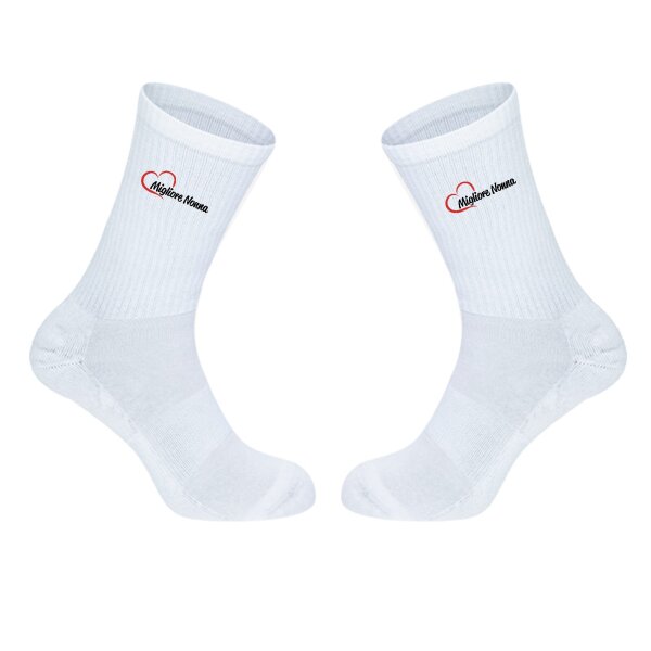 Unisex Socken Migliore Nonna Cuore Baumwolle
