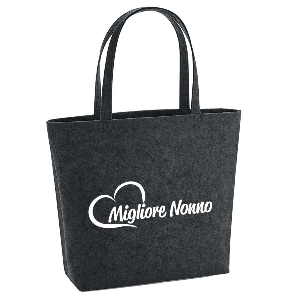 Filzshopper Migliore Nonno Cuore 22 Liter Filztasche