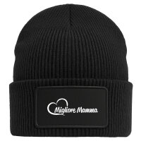 Beanie Migliore Mamma Cuore Black Mütze