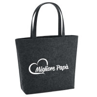 Filzshopper Migliore Papà Cuore 22 Liter Filztasche